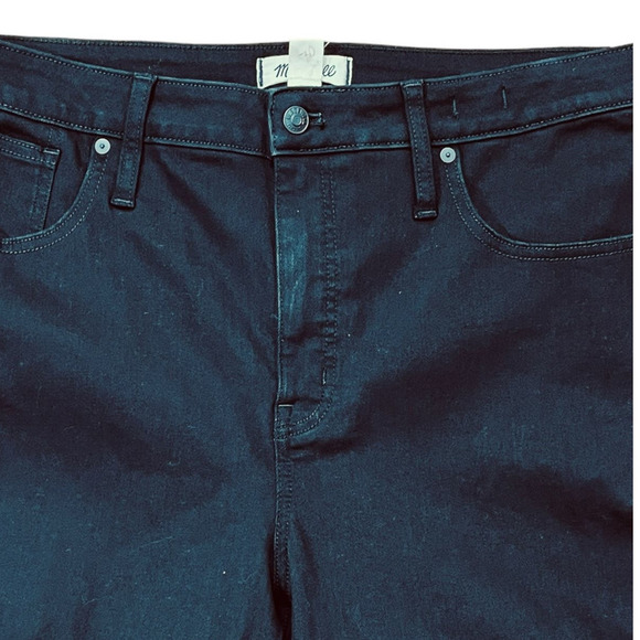 Madewell NWT 10-Inch High-Rise Skinny Stretch Black Jeans Plus Size 20W - Picture 5 of 14